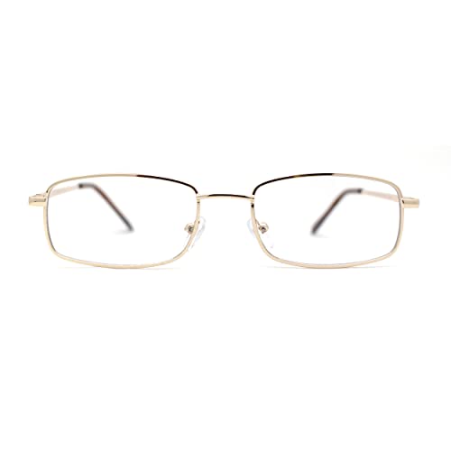 Extra Narrow Oval Metal Rim Round Retro Vintage Clear Lens Eye Glasses