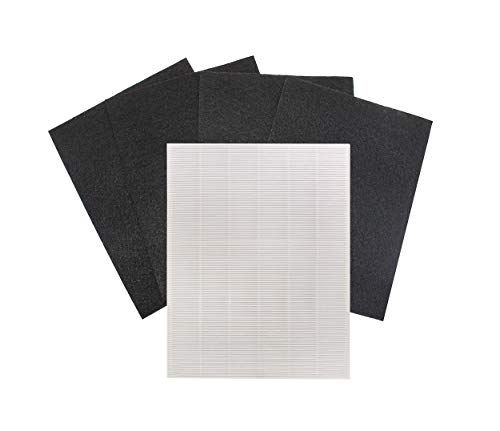 True HEPA Filter Kit from LifeSupplyUSA with 4 Extra Carbon Filters Works with Winix 115115 Size 21