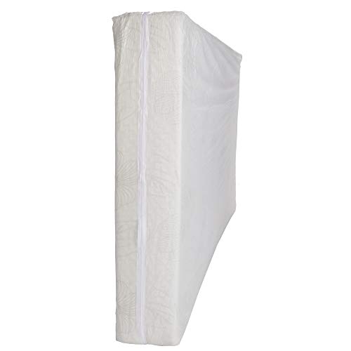 PrimeMed Contoured Vinyl Mattress Guard  Waterproof Protective Barrier for Home Beds White Full 54 x 75