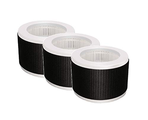 Nispira True HEPA Replacement Filter Compatible with KOIOS MOOKA EPI810 Air Cleaner Air Purifier Odor Eliminator 3 Stage Filtration 1 Pack