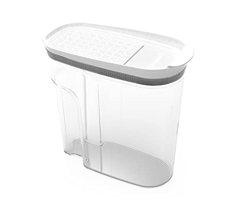 Prepara 15 gallon Cereal Keeper with White Lid Food Storage Container clear