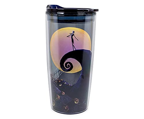 Nightmare Before Christmas Jack Spiral Hill 20oz Double Wall Travel Tumbler