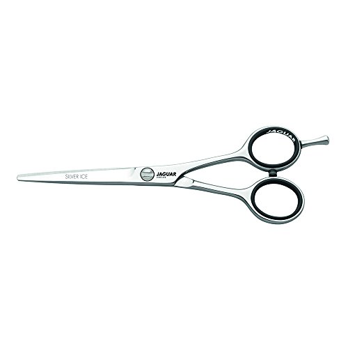 Jaguar Shears White Line Silver Ice 55 Inch Professional Ergonomic Steel Hair Cutting  Trimming Scissors for Salon Stylists Beauticians Hair Dressers and Barbers Made in Germany