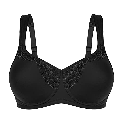 Wingslove Women39s Minimizer Wireless Full Coverage Balconette Bra Unlined Plus Size Bra