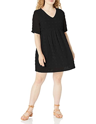 GRACE KARIN Women39s Summer Mini Dress Casual Short Sleeve V Neck Swiss Dot Dress Flowy A Line Babydoll Short Dresses