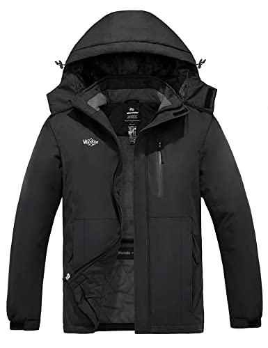 The Wantdo Mens Waterproof Ski Jacket is a great choice for the snowy months