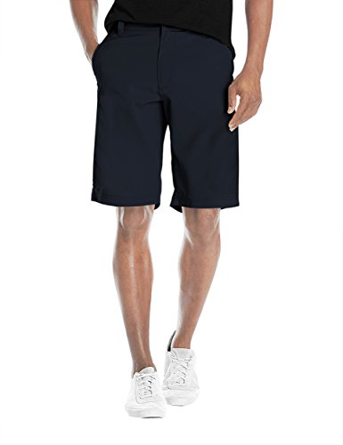 Agile Mens Casual Summer Flat Front Essential Stretch ShortsCargo Shorts with Pockets