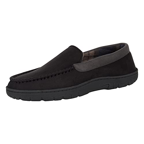 Hanes Men39s Textured Moccasin Slipper