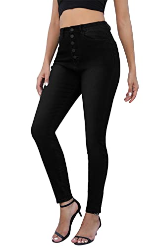 ECUPPER Women39s Butt Lift Jeans Skinny Stretch Pants High Rise Curvy Denim Jeggings with Pockets