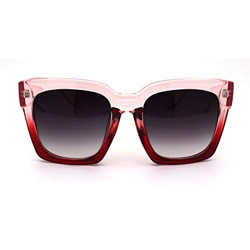 Womens XL Oversize Horned Rim Thick Plastic Retro Sunglasses