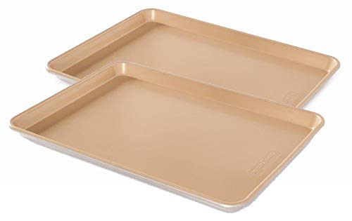 Nordic Ware Naturals Aluminum NonStick Baker39s Half Sheet 2pack