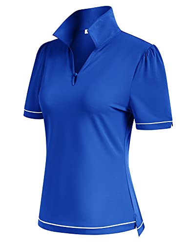 Belle Poque Women39s Golf Polo Shirt Short Sleeves Sports Polo Shirts Quick Dry Athletic Polo Shirt