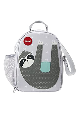 3 Sprouts Insulated Lunch Bag for Kids  Reusable Tote with Shoulder Strap Handle and Pockets Deer