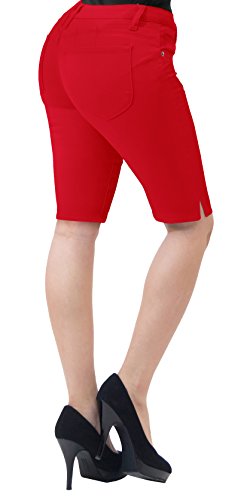 Womens Butt Lift Stretch Bermuda City Shorts by Hybrid  Co 115Inch Inseam