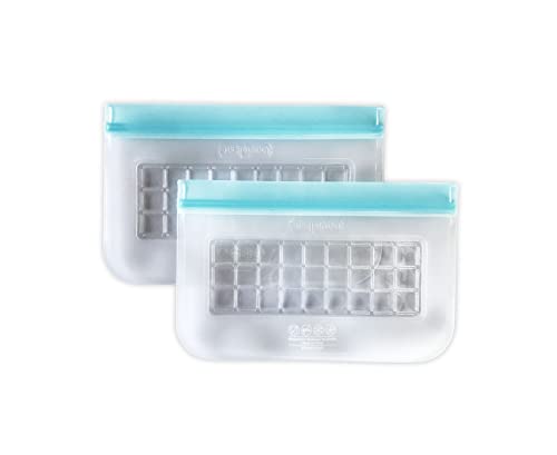 Prepara Snack Size Reusable set of 2 Food Storage Bags clear