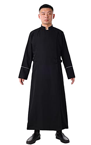 BLESSUME Men Women Anglican Cassock Clergy Pulpit Cassock Robe Altar Server Vestment