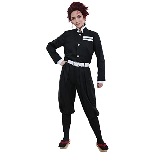 miccostumes Men39s Black Pillar Corps Cosplay Costume Black Uniform