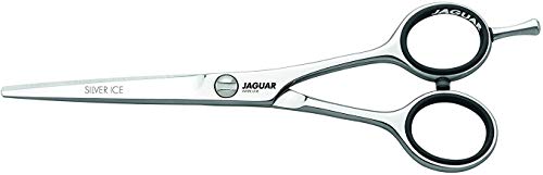 Jaguar Shears White Line Silver Ice 55 Inch Professional Ergonomic Steel Hair Cutting  Trimming Scissors for Salon Stylists Beauticians Hair Dressers and Barbers Made in Germany