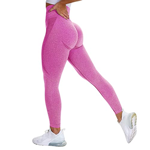 FeelinGirl Seamless Leggings for Women Sports Workout Leggings Tummy Control Yoga Pants Butt Lifting Leggings High Waist