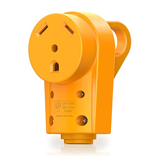 MICTUNING 125V 30Amp Heavy Duty RV Female Replacement Receptacle Plug with Ergonomic Handle