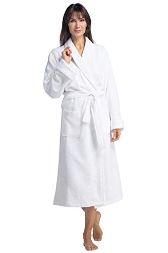 Fishers Finery Womens Premier EcoFabric Turkish Style Terry Spa Robe Ultra Plush