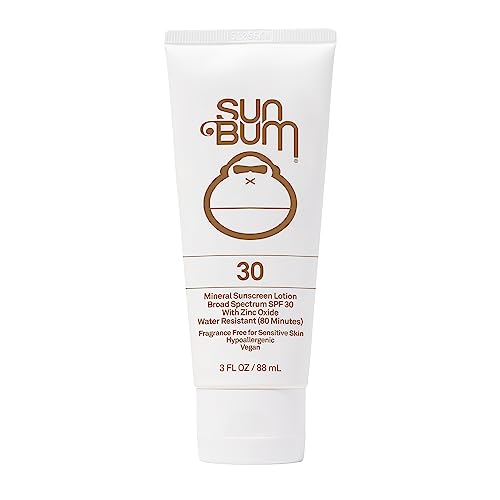 Sun Bum Mineral Spf 30 Sunscreen Lotion  Vegan and Reef Friendly octinoxate  Oxybenzone Free Broad Spectrum Natural Sunscreen With Uvauvb Protection  3 Oz 1 count