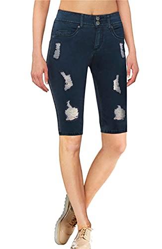 Women39s Butt Lift V2 Super Comfy Stretch Denim Bermuda