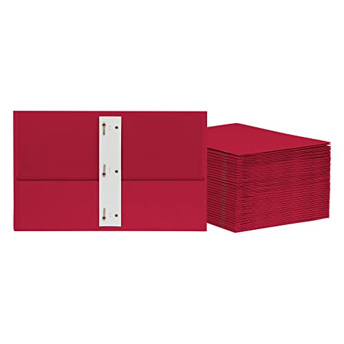 Oxford 2 Pocket Folders with Prongs Mega Box of 125 Textured Paper Folders Red Letter Size Essentials for School  Teacher Supplies Lists 57718