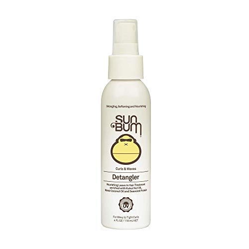 Sun Bum Curls  Waves Detangler  Vegan and Cruelty Free Moisturizing Hair Treatment for Wavy and Curly Hair  4 oz