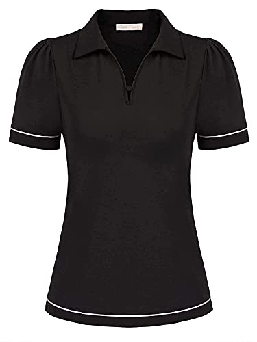 Belle Poque Women39s Golf Polo Shirt Short Sleeves Sports Polo Shirts Quick Dry Athletic Polo Shirt