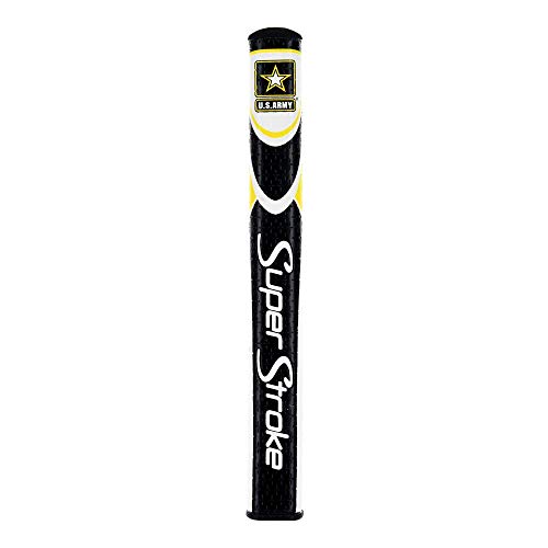 SuperStroke Military Golf Putter Grip Mid Slim 20  CrossTraction Surface Texture and Oversized Profile  Even Grip Pressure for a More Consistent Stroke  NonSlip Grip