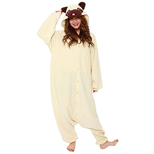 Kigurumi Pug Dog SAZAC  Onesie Jumpsuit Cosplay Costume