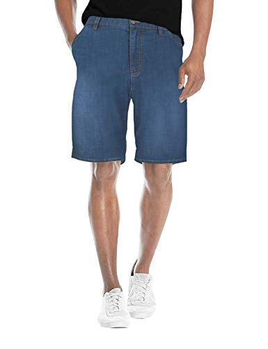 Agile Mens Casual Summer Flat Front Essential Stretch ShortsCargo Shorts with Pockets