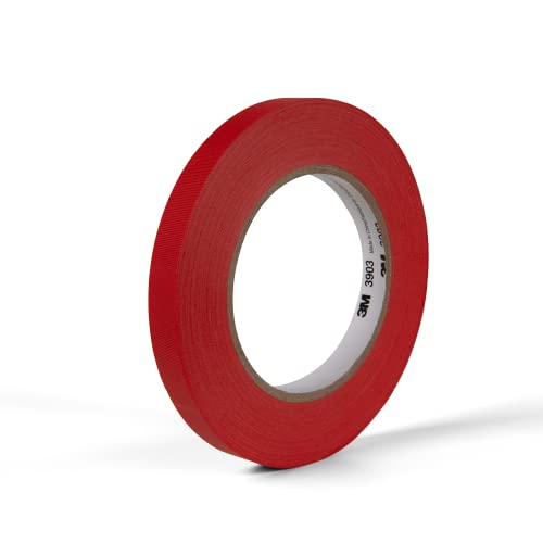 Rubber Adhesive Tape with Abrasion Resistance 05 in x 150 ft Red 3M 05503903RED 3903 Vinyl Duct Tape Sealing Tapes