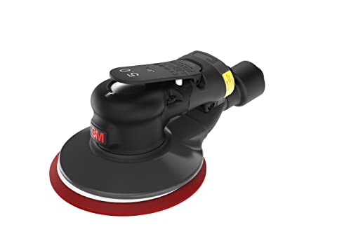 3M Pneumatic Random Orbital Sander  Xtract ROS 88950 6 in NonVacuum 316 in Orbit Lightweight and Comfortable 12000 RPM 209W Motor 3 Speed Settings with Thumb Control