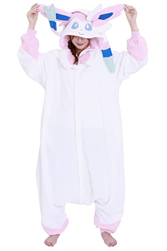 SAZAC Kigurumi  Pokemon  Sylveon  Onesie Jumpsuit Halloween Costume