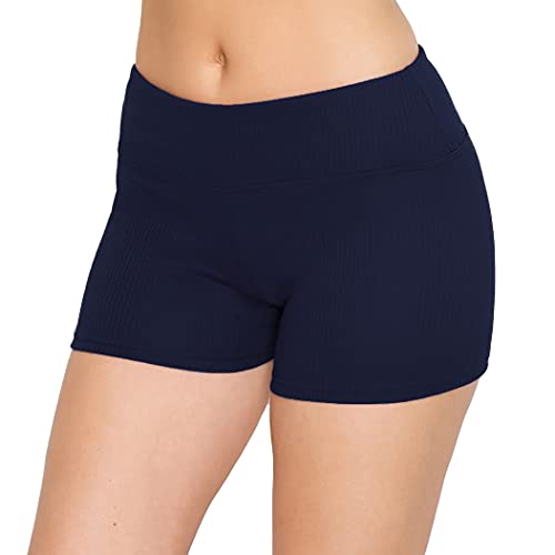 ALWAYS Women39s Ribbed Yoga Shorts  Premium Soft High Waist Rib Knit Short Pants