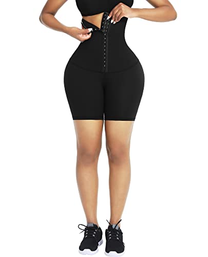 FeelinGirl High Waist Body Shaper Shorts for Women Tummy Control Shapewear Corset Waist Trainer Thigh Slimmer Leggings