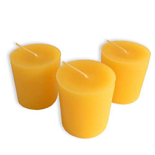 Organic Handmade Votive Candles by BCandle 100 Pure Beeswax 15 Hour Burn Time 2