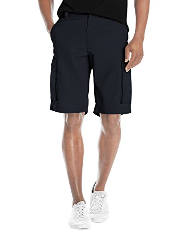 Agile Mens Casual Summer Flat Front Essential Stretch ShortsCargo Shorts with Pockets