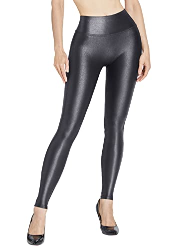 FeelinGirl Leather Pants for Women Faux Leather Leggings High Waist Plus Size