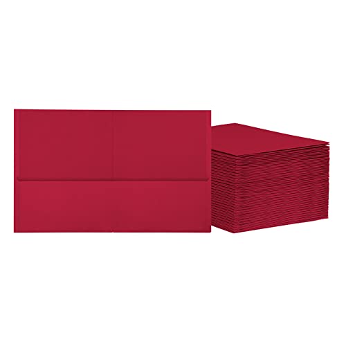 Oxford 2 Pocket Folders Mega Box of 125 Textured Paper Folders Red Letter Size Essentials for School  Teacher Supplies Lists 57543