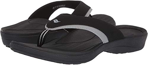 Powerstep Men39s Arch Support Orthotic Flip Flop Sandals with Shock Absorbing Sole Lightweight NonSlip Tread