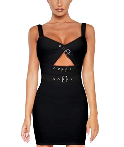 Hybrid  Company Womens Sexy Bodycon Stretch Knee Length Elegant Midi Bandage Dress for Party