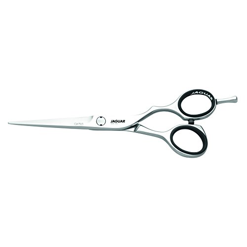 Jaguar Shears Silver Line CJ4 Plus 55Inch 37Ounce Professional Ergonomic Steel Hair Cutting Trimming  Texturizing Sissors for Salon Professionals Barbers  Beauticians