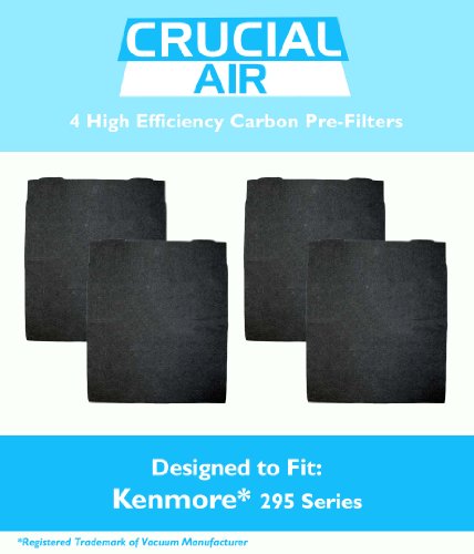 Compatible with Kenmore Part  83378 and Whirlpool Part s 8171434 and 8171434K the 4Pack of Replacement Carbon Air Filters from Vital Air works with the Kenmore 295 Series and the Whirlpool AP300 AP350 AP450 and AP510