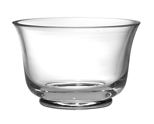 Thick Revere Bowl by Barski Clear Glass 9 Diameter Diameter Handmade in Europe