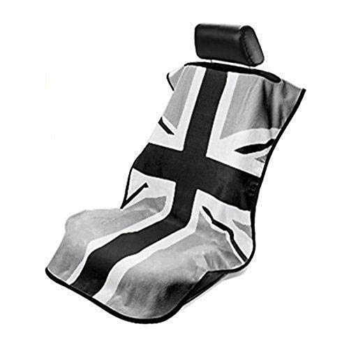 Black and grey British Flag seat protector towel from Seat Armour SA100MINIBG