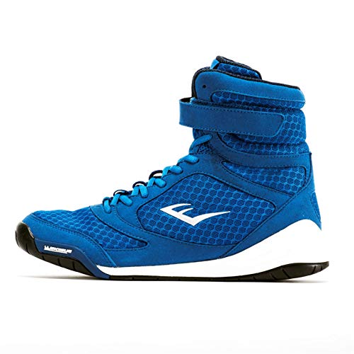 Everlast New Elite High Top Boxing Shoes  Black Blue Red