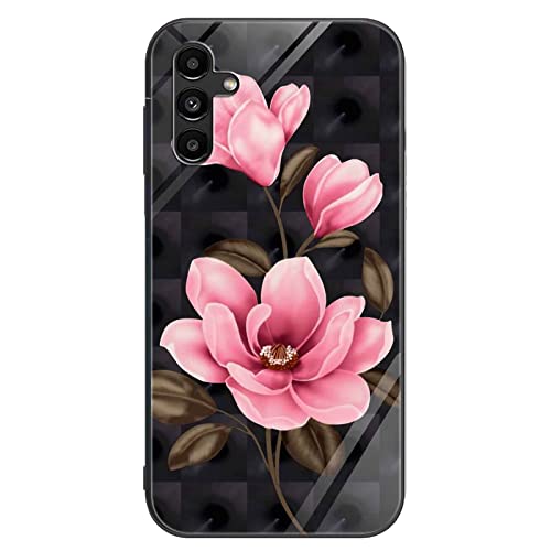 ALILANG Glass Case for Samsung Galaxy A13 4G  5G 66 inch UltraThin Stylish and Cute Animal Print Phone Cover with AntiScratch and AntiFingerprint for Samsung A13 A04S Phone Cases  Bear